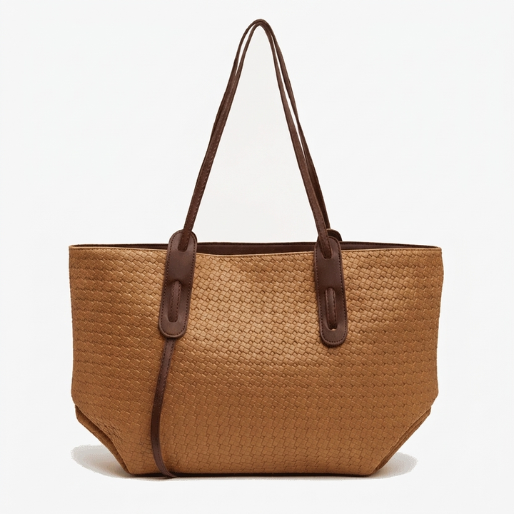 Women's Tote Bag with Woven Texture | Everyday