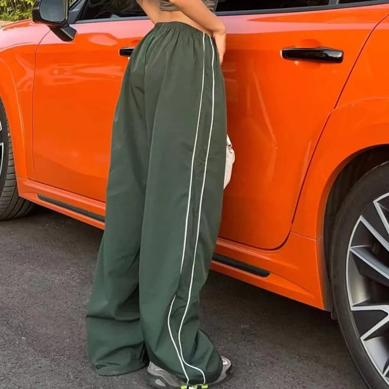 Women's Track Pants with Side Stripe | Baggy