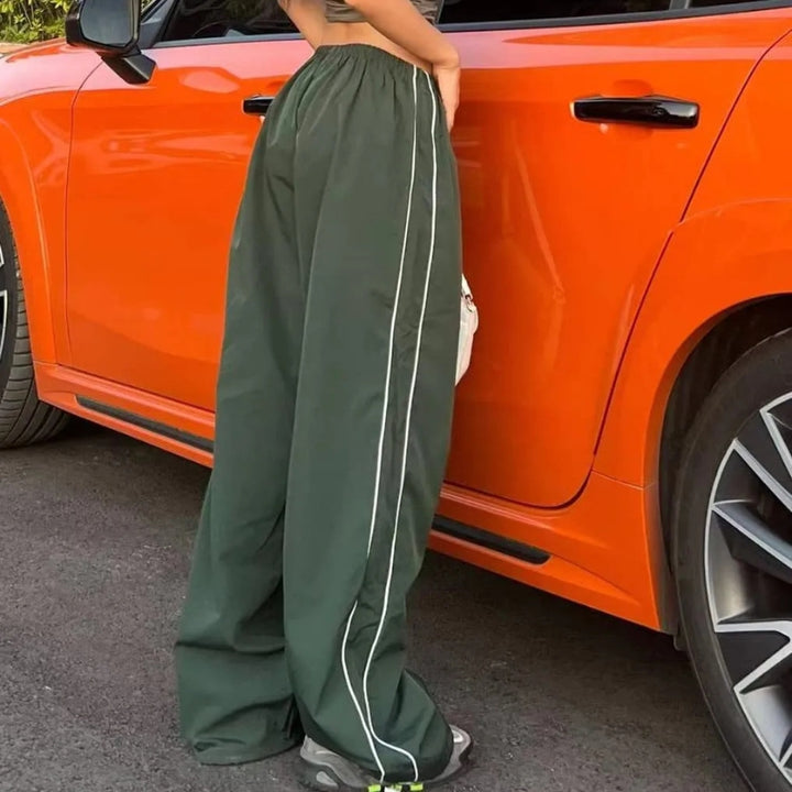 Women's Track Pants with Side Stripe | Baggy