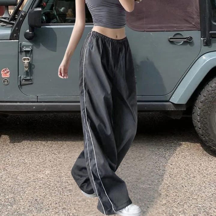 Women's Track Pants with Side Stripe | Baggy