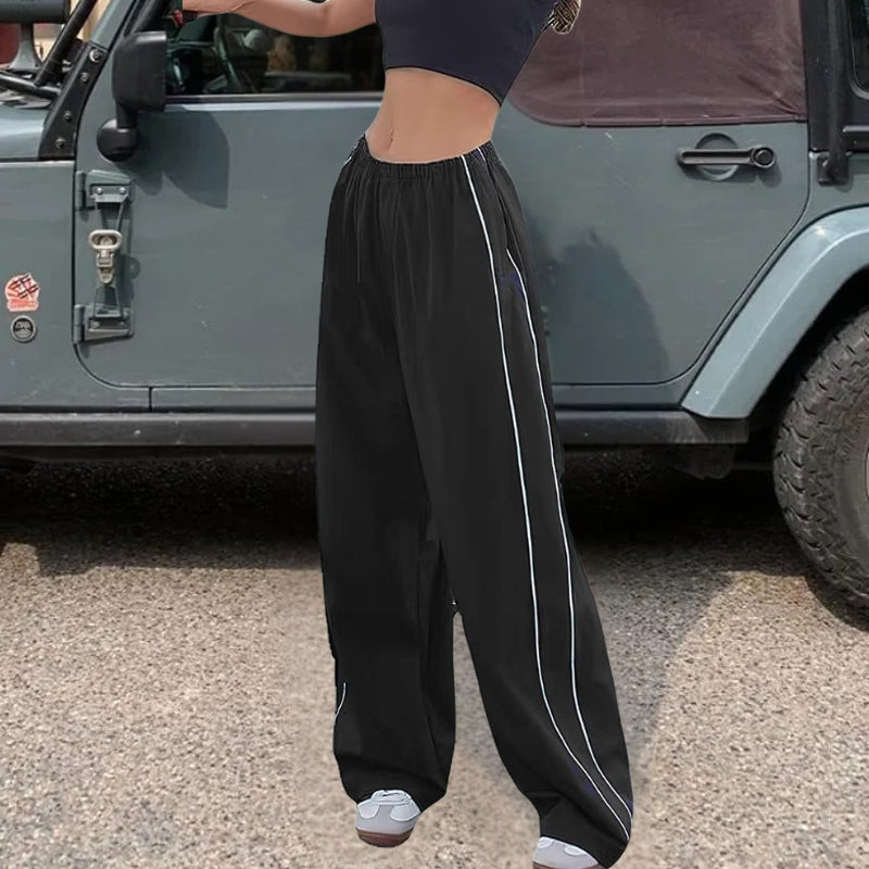Women's Track Pants with Side Stripe | Baggy