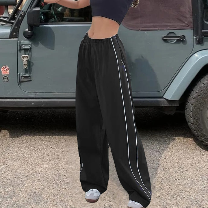 Women's Track Pants with Side Stripe | Baggy