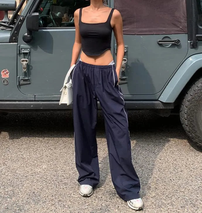Women's Track Pants with Side Stripe | Baggy