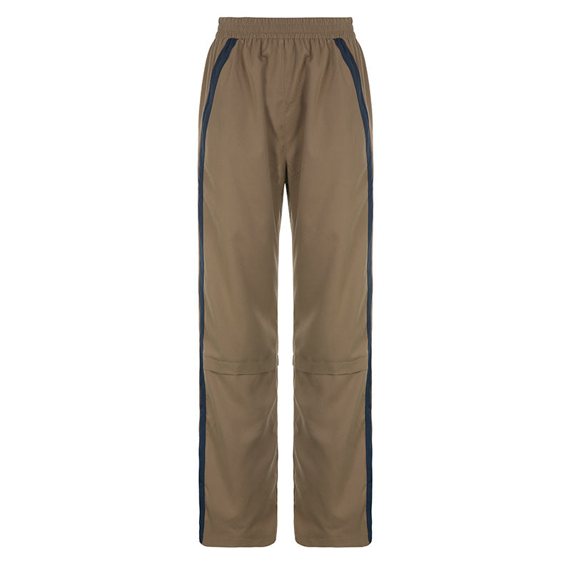 Women's Track Pants with Side Stripe | Wide Leg
