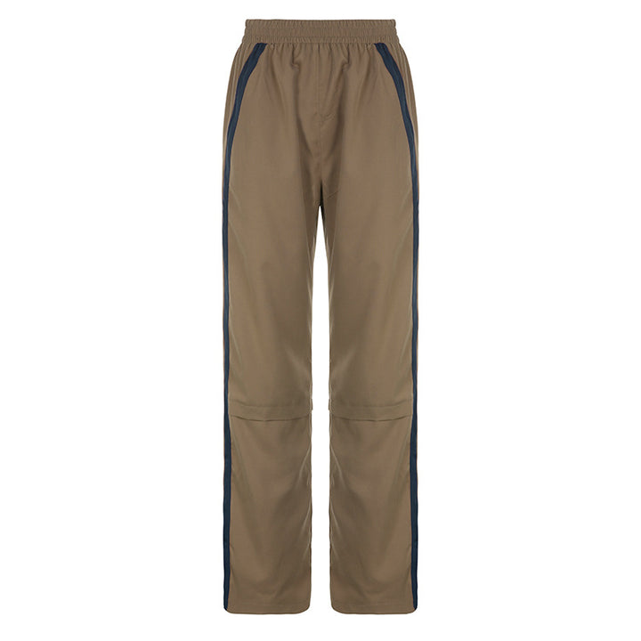 Women's Track Pants with Side Stripe | Wide Leg