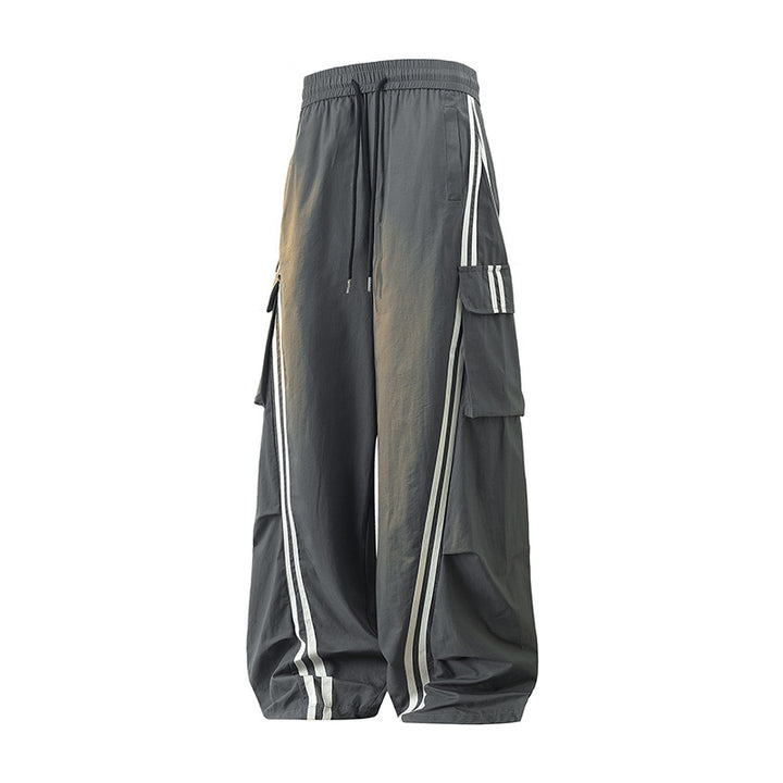 Women's Trackpants with Side Stripes & Drawstring Waist | Baggy