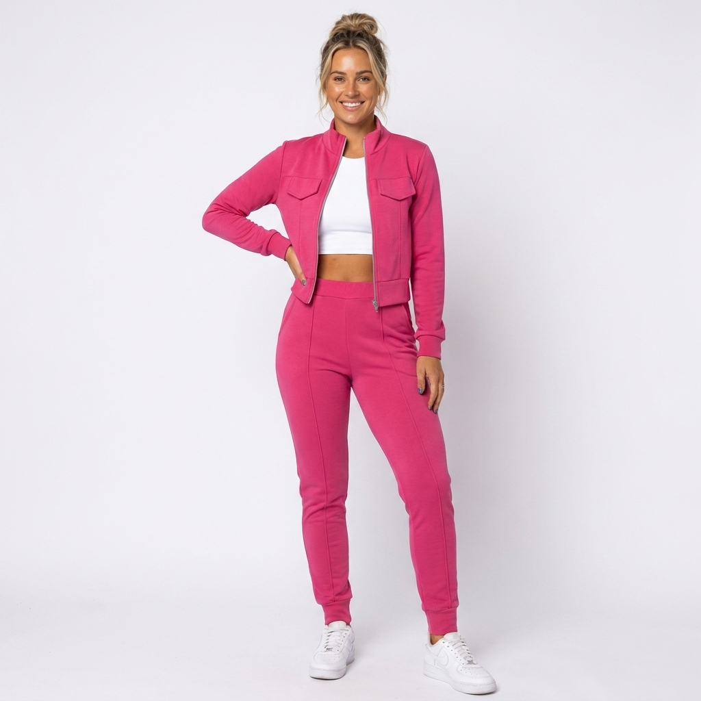 Women's Tracksuit with Zip Up Top & Joggers | Matching Set