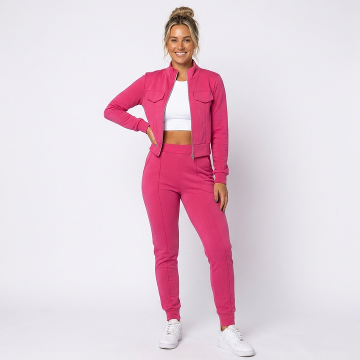 Women's Tracksuit with Zip Up Top & Joggers | Matching Set