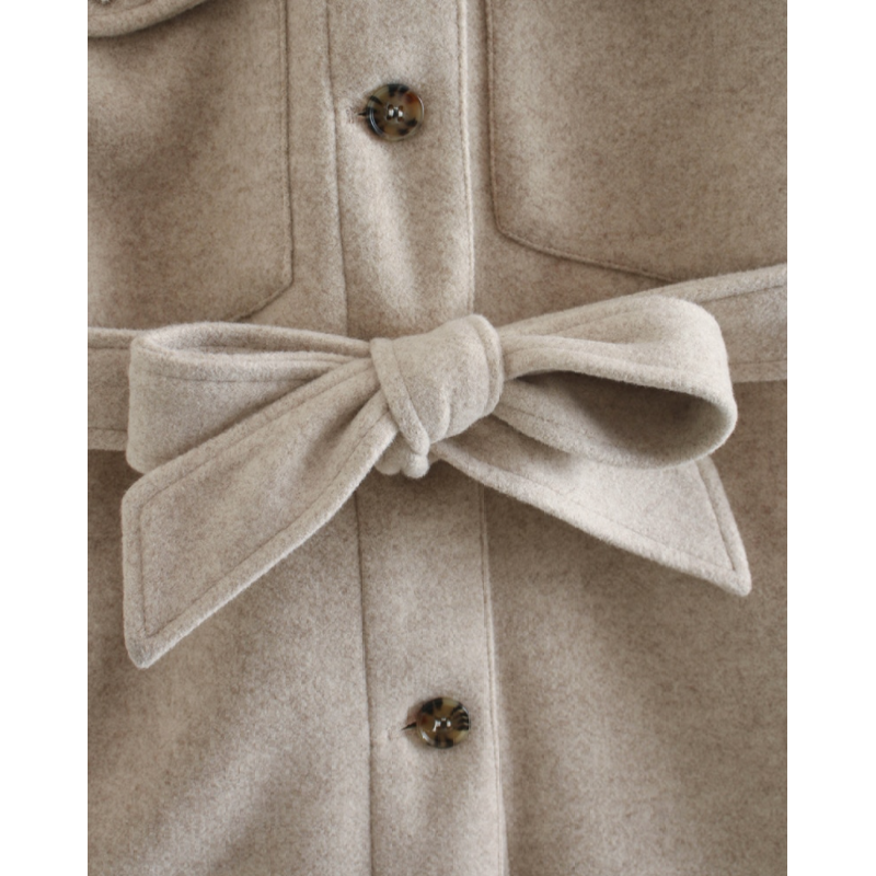Women's Trench Coat Belted Button Front | Long Style
