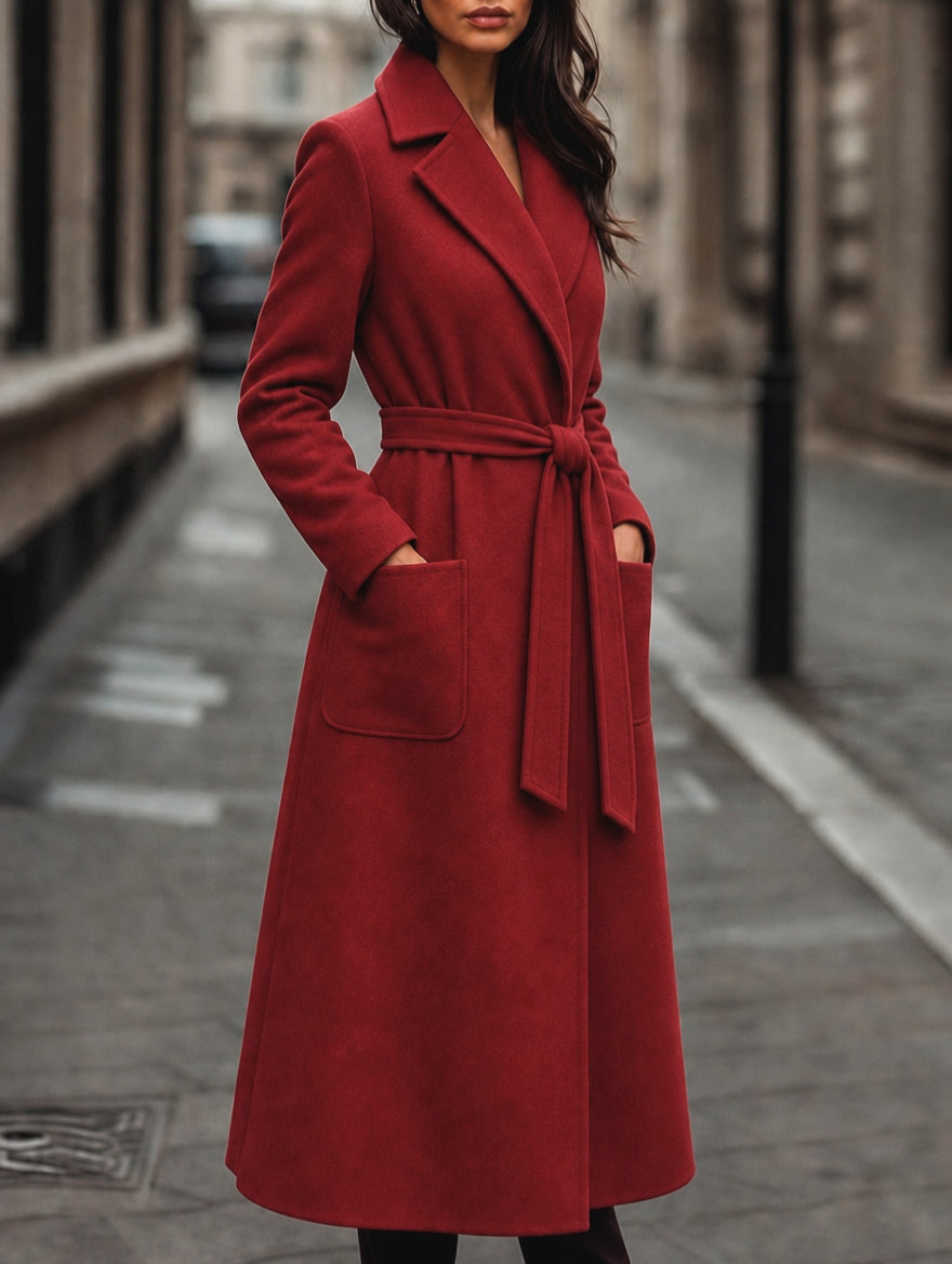 Women's Trench Coat Long | Belted