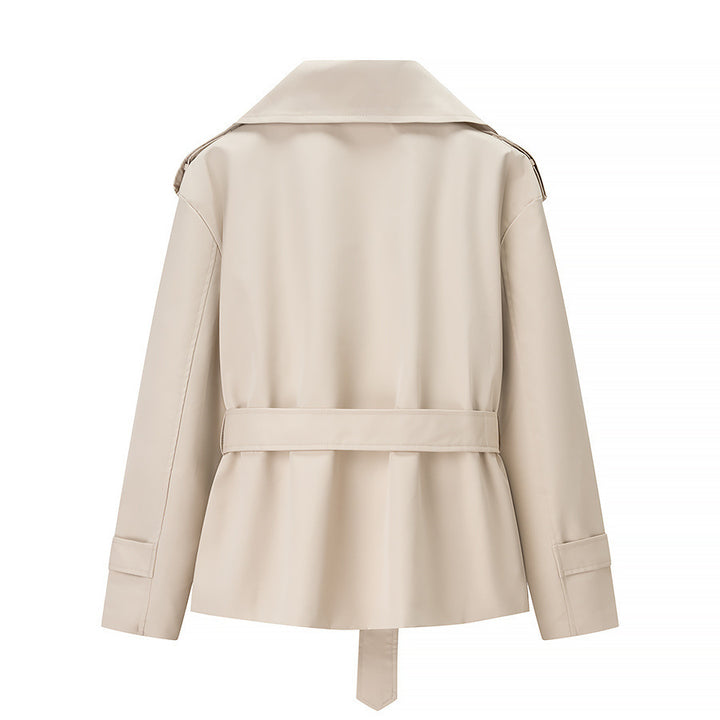Women's Trench Coat with Tie Belt | Wide Lapel