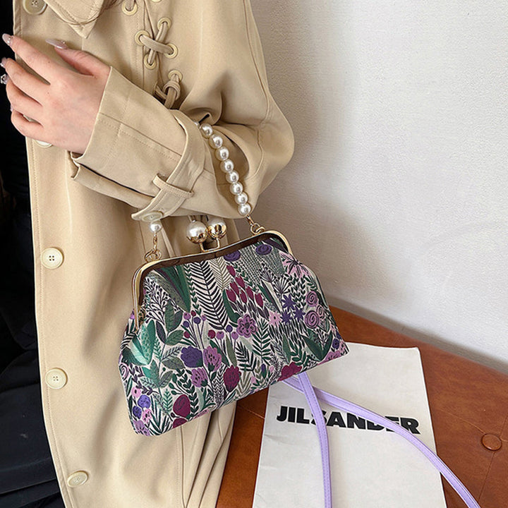Women's Vintage Style Handbags with Floral Print | Crossbody