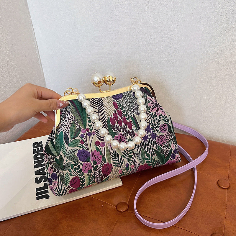 Women's Vintage Style Handbags with Floral Print | Crossbody