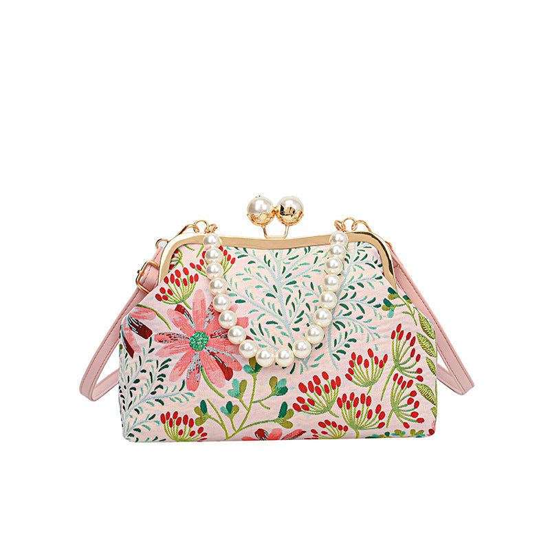 Women's Vintage Style Handbags with Floral Print | Crossbody