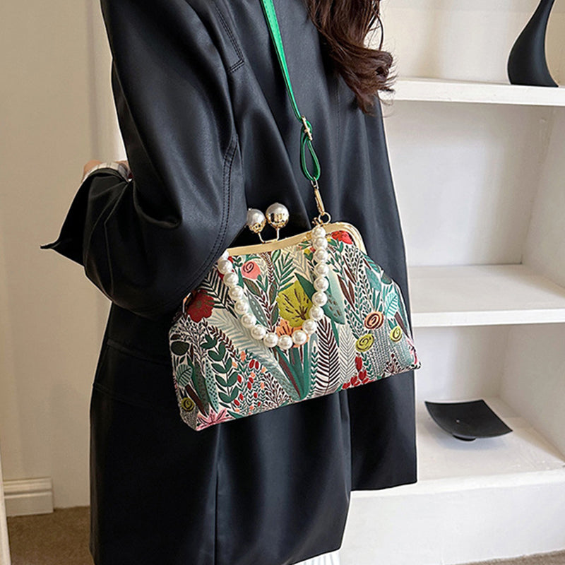 Women's Vintage Style Handbags with Floral Print | Crossbody