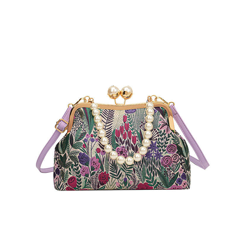 Women's Vintage Style Handbags with Floral Print | Crossbody