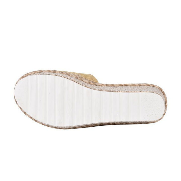 Women’s Wedges Slip On with Espadrille Sole & Open Toe | Summer