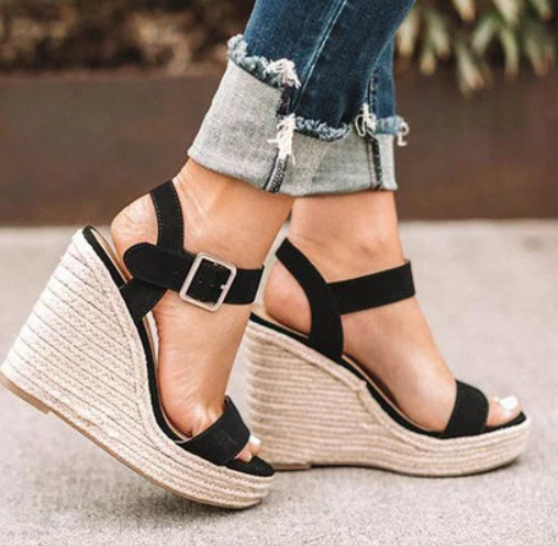 Women’s Wedges with Ankle Strap & Espadrille Sole | Summer