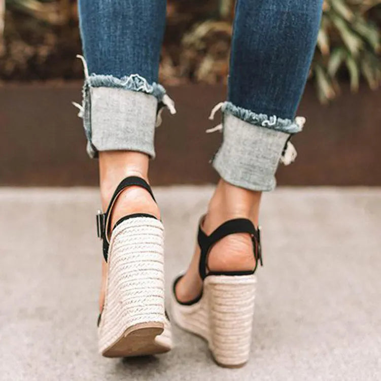Women’s Wedges with Ankle Strap & Espadrille Sole | Summer