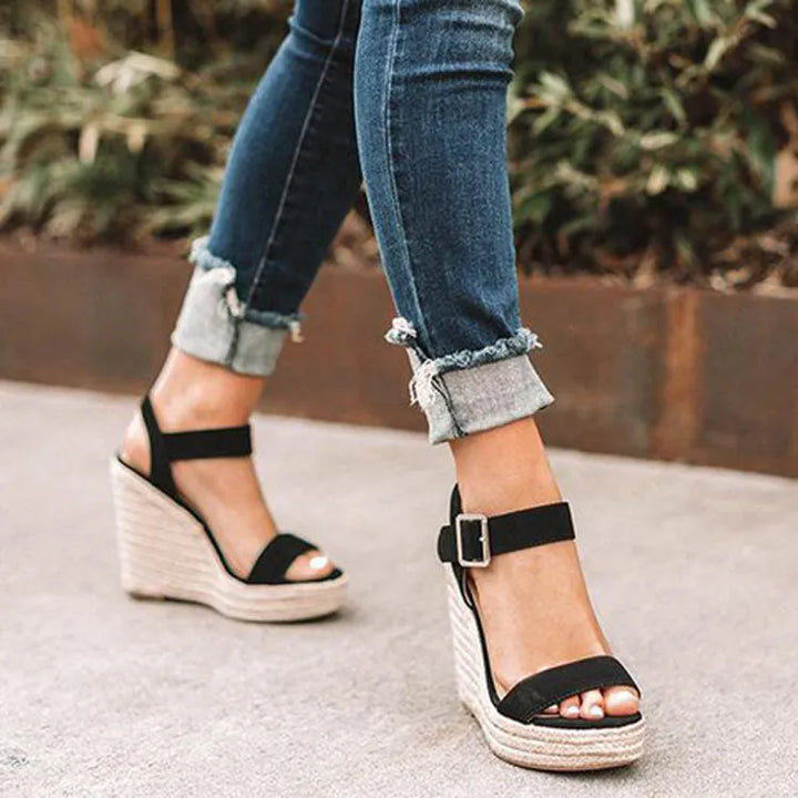 Women’s Wedges with Ankle Strap & Espadrille Sole | Summer