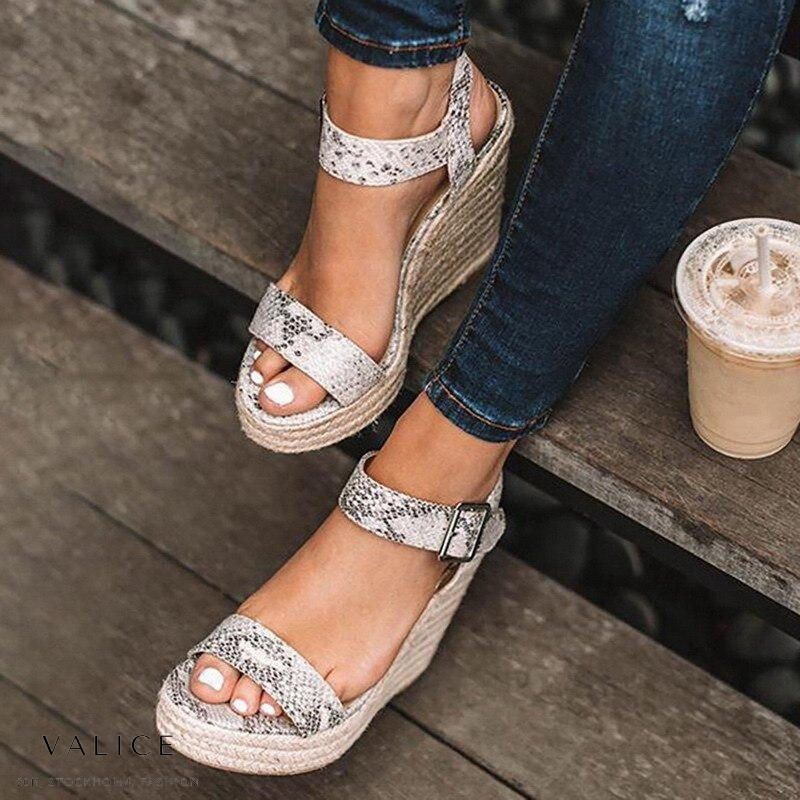 Women’s Wedges with Ankle Strap & Espadrille Sole | Summer