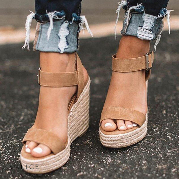 Women’s Wedges with Ankle Strap & Espadrille Sole | Summer