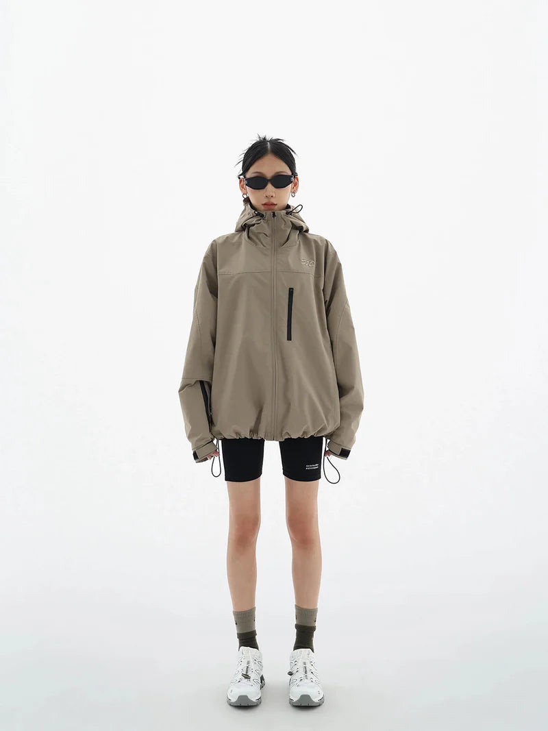 Women's Windbreaker Jacket Hooded Zip | Outdoor