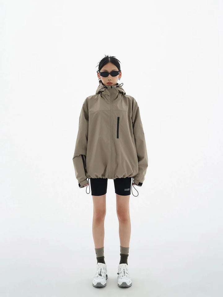 Women's Windbreaker Jacket Hooded Zip | Outdoor