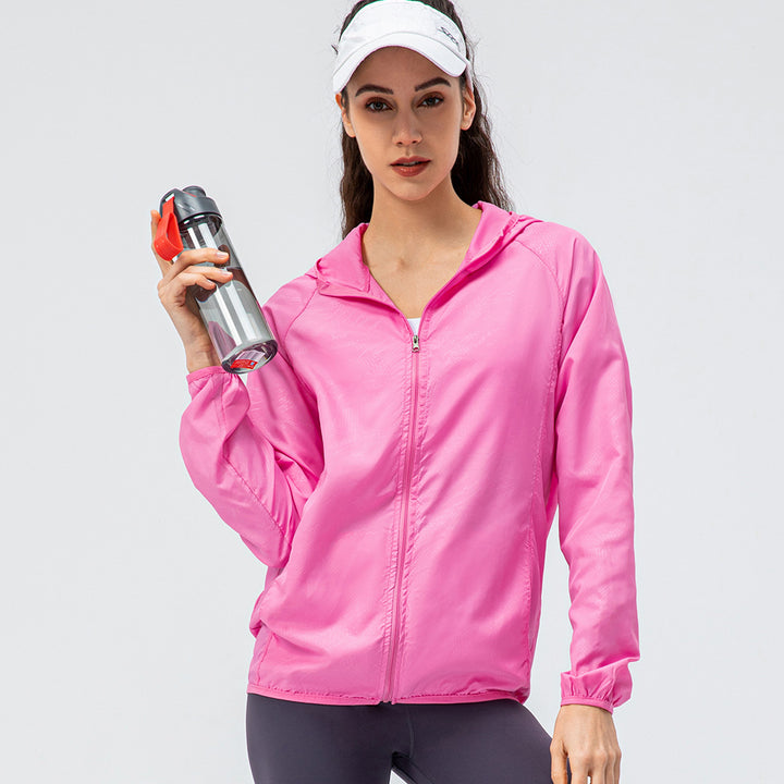 Women's Windbreaker with Hood & Pockets | Zip-Up