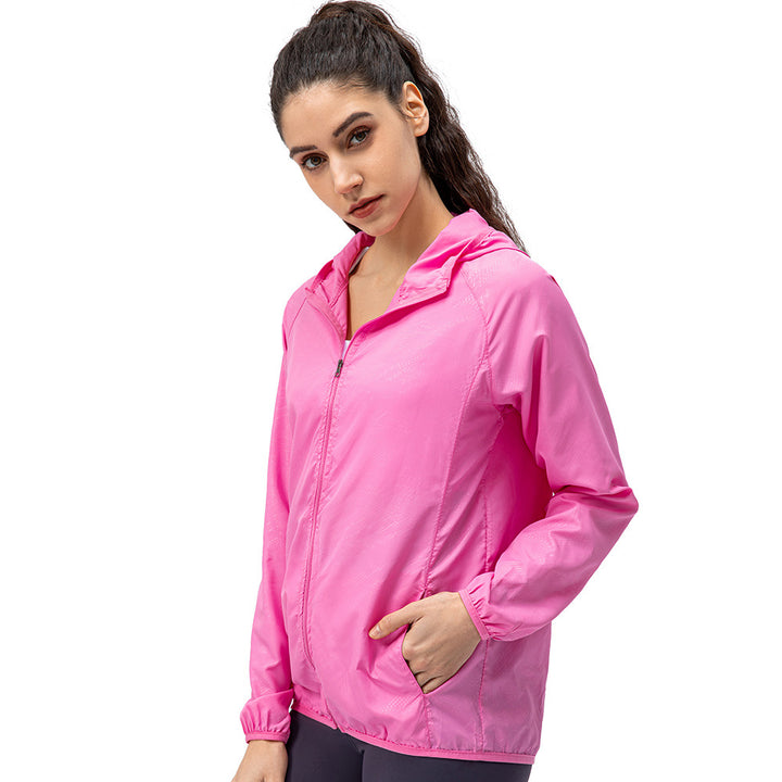 Women's Windbreaker with Hood & Pockets | Zip-Up
