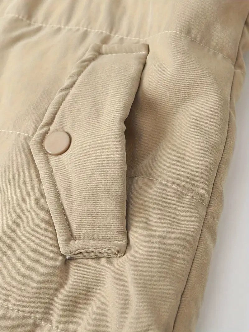 Women's Winter Jacket Hooded Zip-Up | Lined