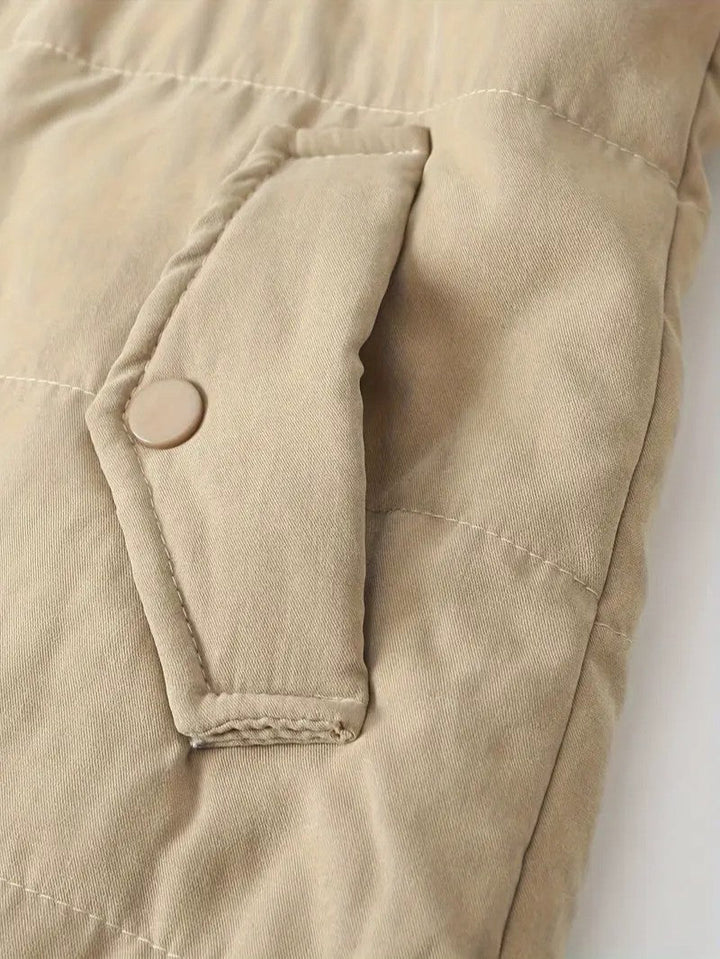 Women's Winter Jacket Hooded Zip-Up | Lined