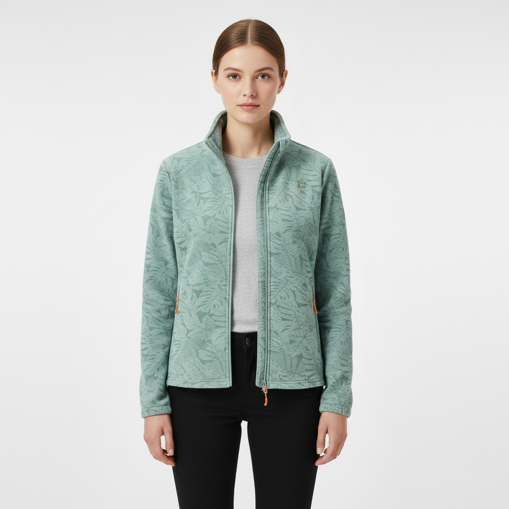 Women's Winter Jacket with Stand Collar | Zip Up