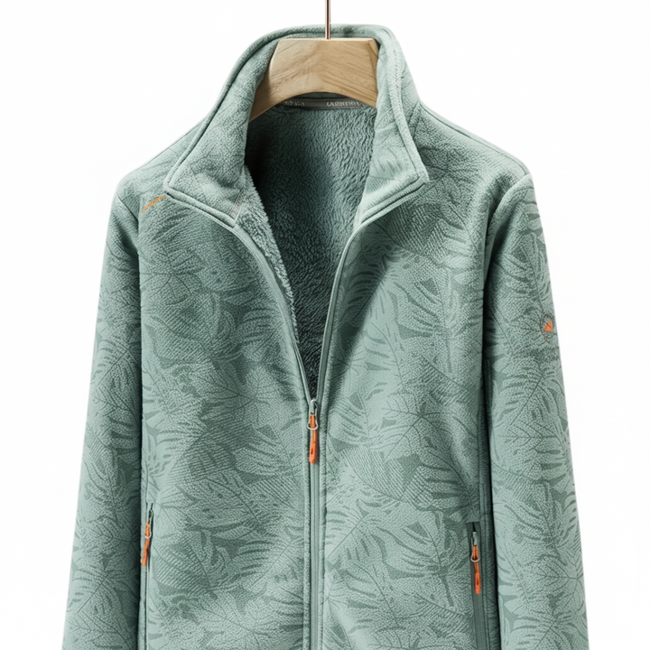 Women's Winter Jacket with Stand Collar | Zip Up