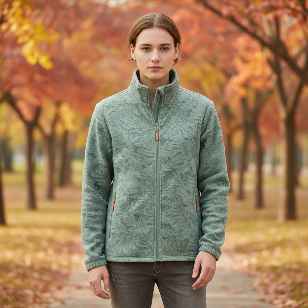 Women's Winter Jacket with Stand Collar | Zip Up