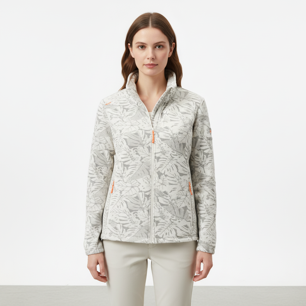 Women's Winter Jacket with Stand Collar | Zip Up