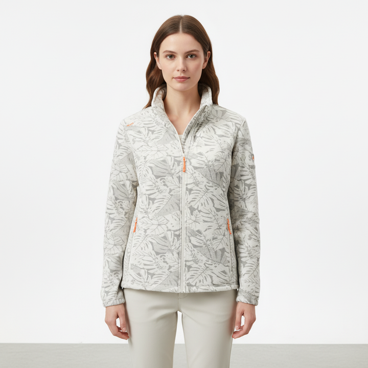 Women's Winter Jacket with Stand Collar | Zip Up