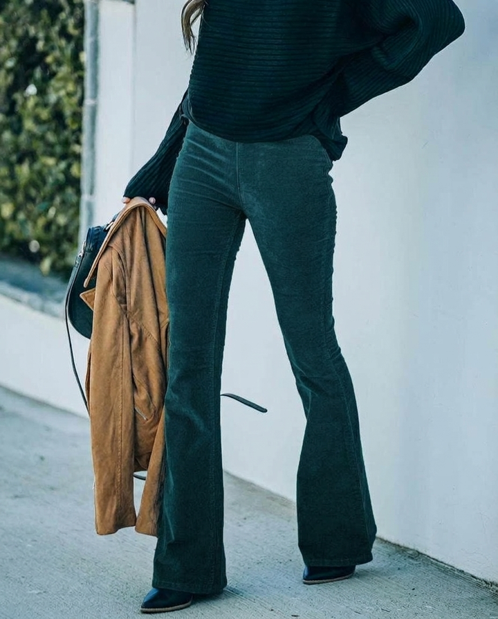 Women's Work Pants High-Waisted | Flared