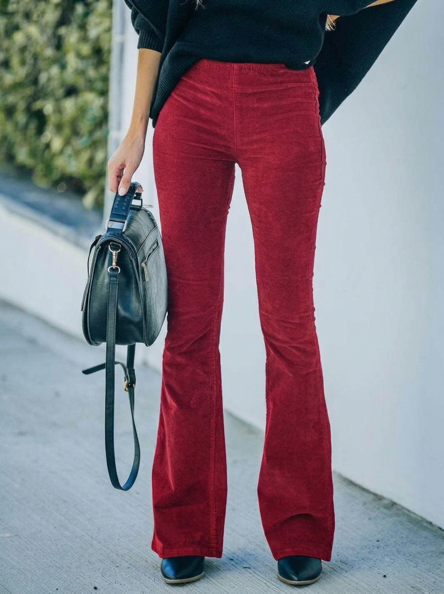 Women's Work Pants High-Waisted | Flared