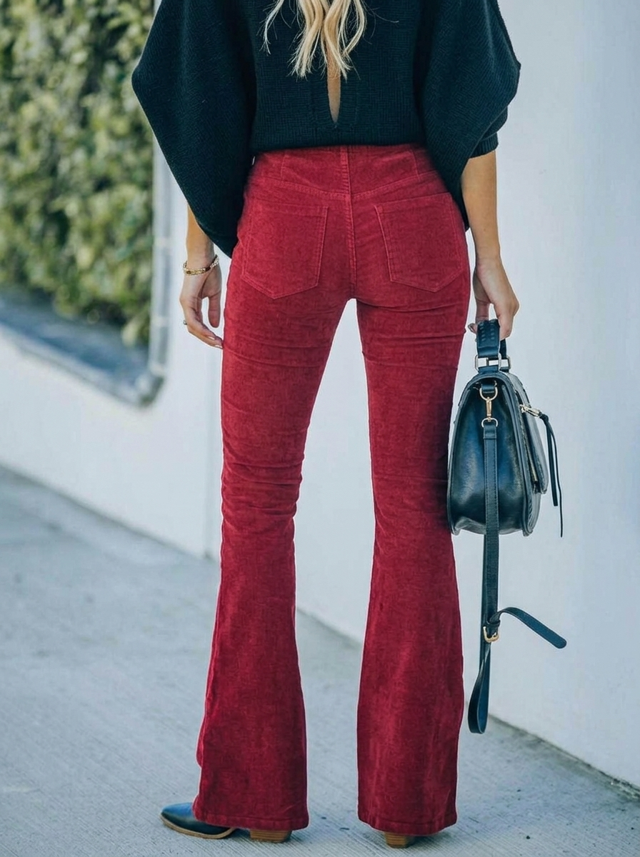 Women's Work Pants High-Waisted | Flared