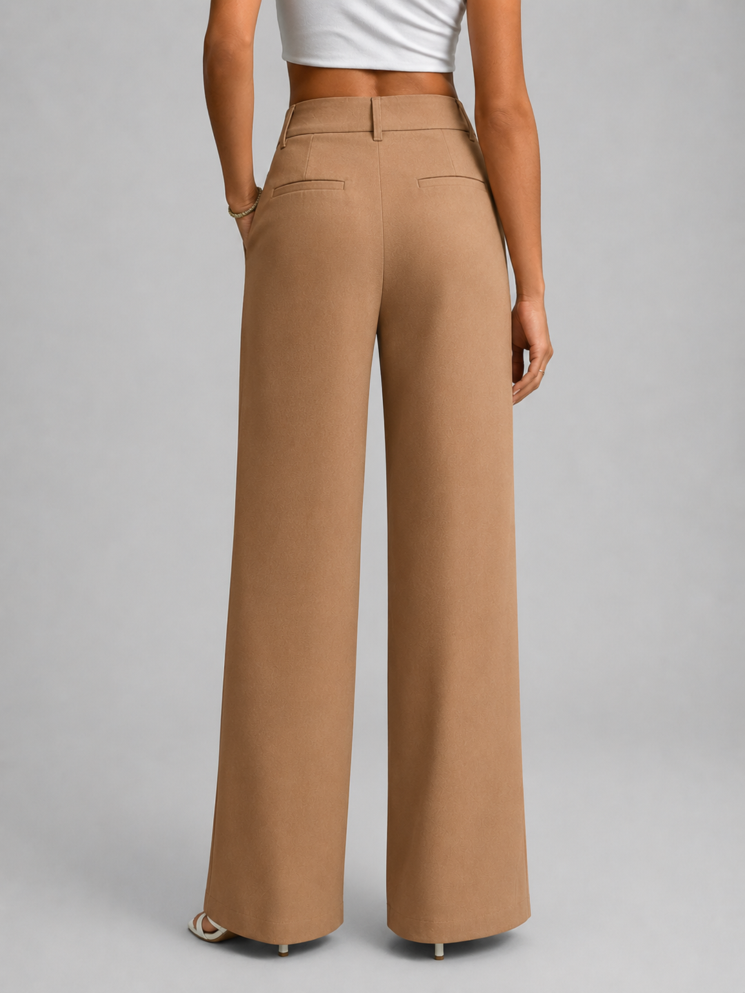 Women’s Work Pants with Wide Leg & High Waist | Office