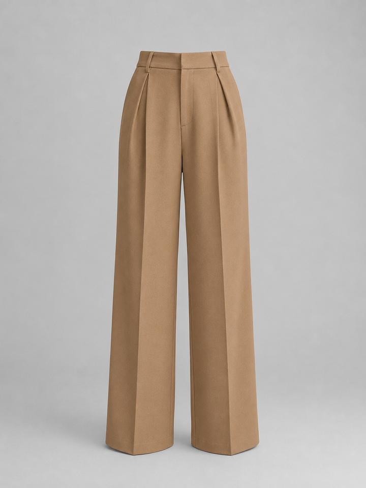 Women’s Work Pants with Wide Leg & High Waist | Office