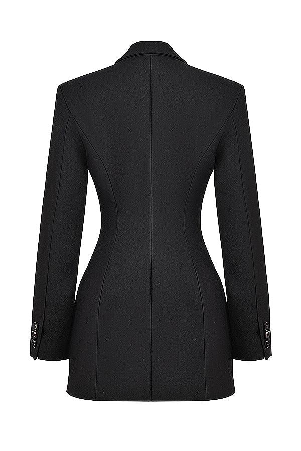 Women's Workwear Blazer Dress with Puff Shoulder | Mini