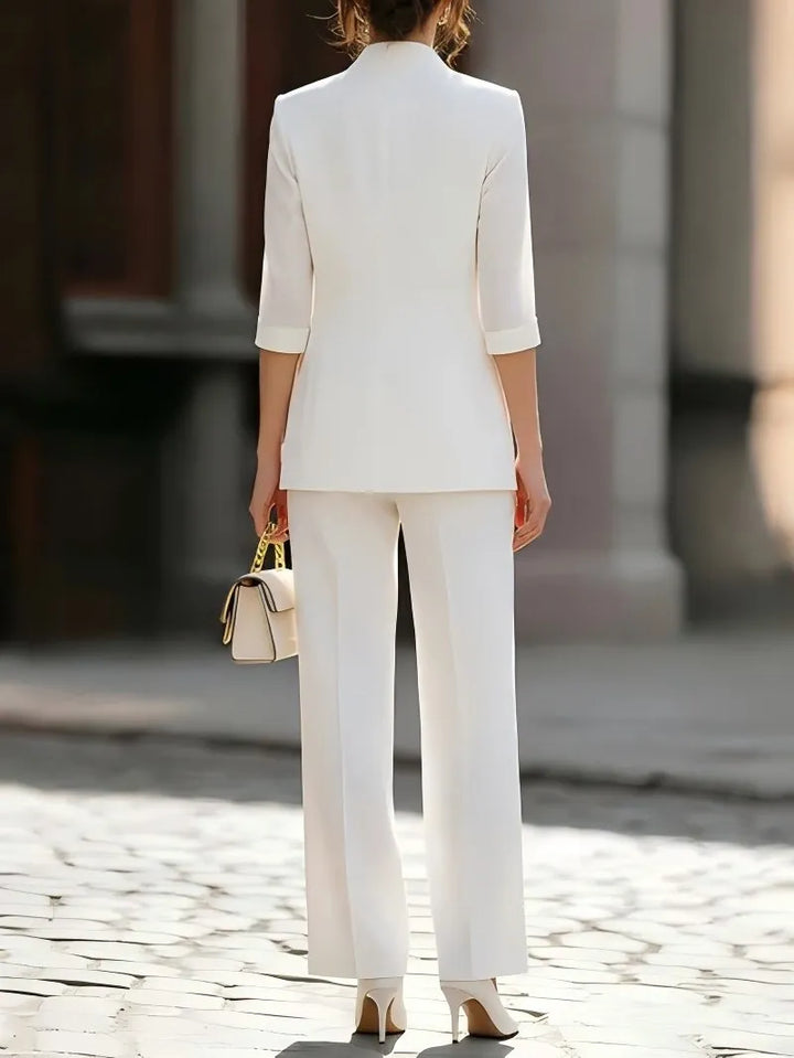 Women's Workwear Set Blazer & Straight Trousers | Formal