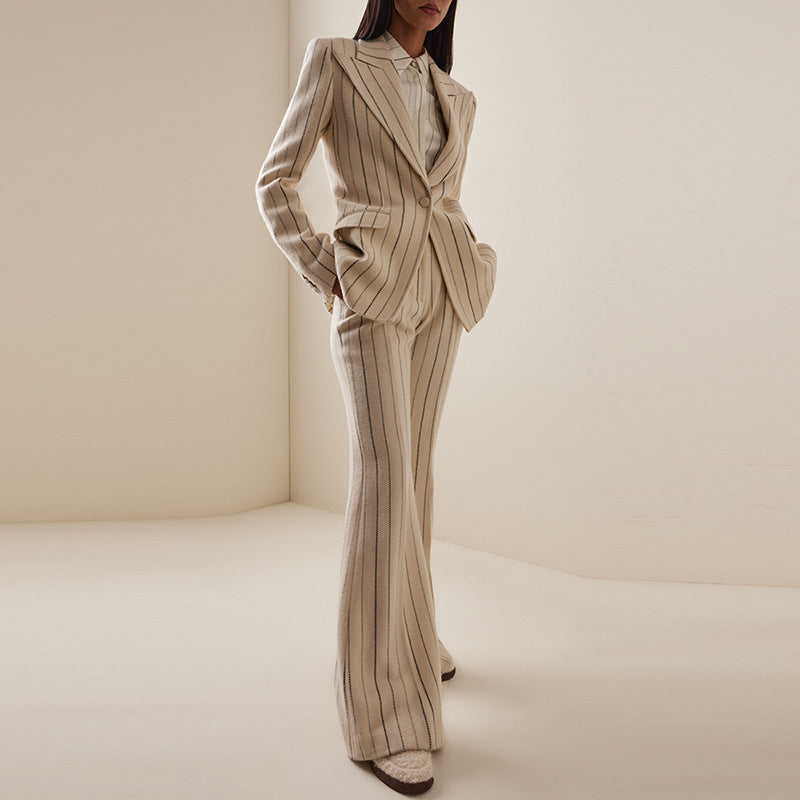 Women's Workwear Suit with Pinstripe | Blazer & Pants