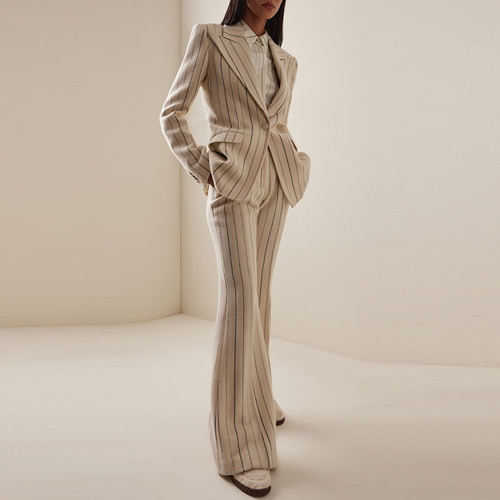 Women's Workwear Suit with Pinstripe | Blazer & Pants