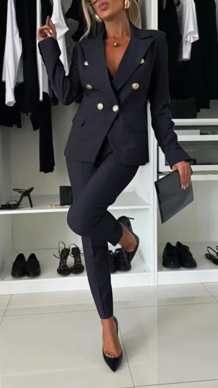Women's Workwear Two Piece Blazer Trouser Set | Tailored
