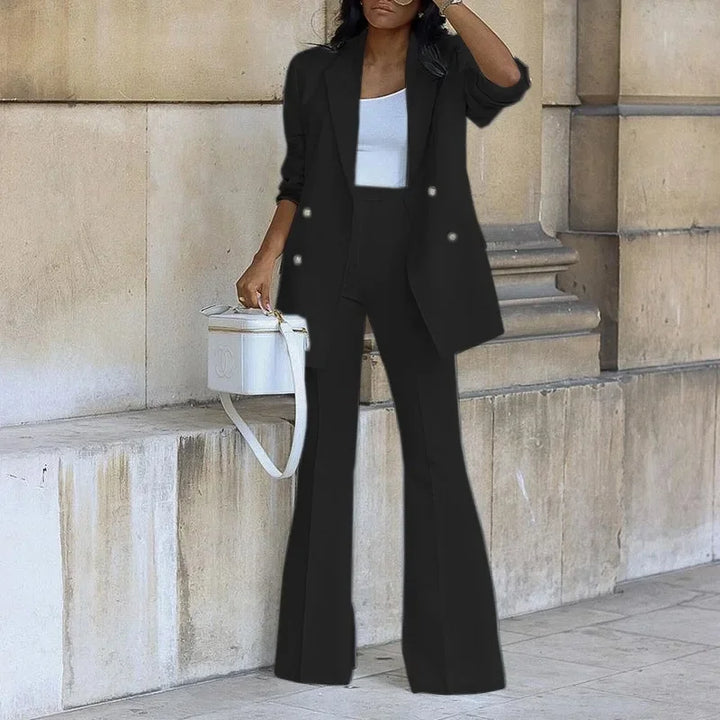 Women's Workwear with Double Breasted Blazer | Two-Piece Set