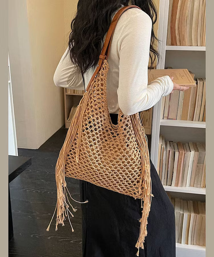 Women's Woven Beach Bag Slouchy | Shoulder