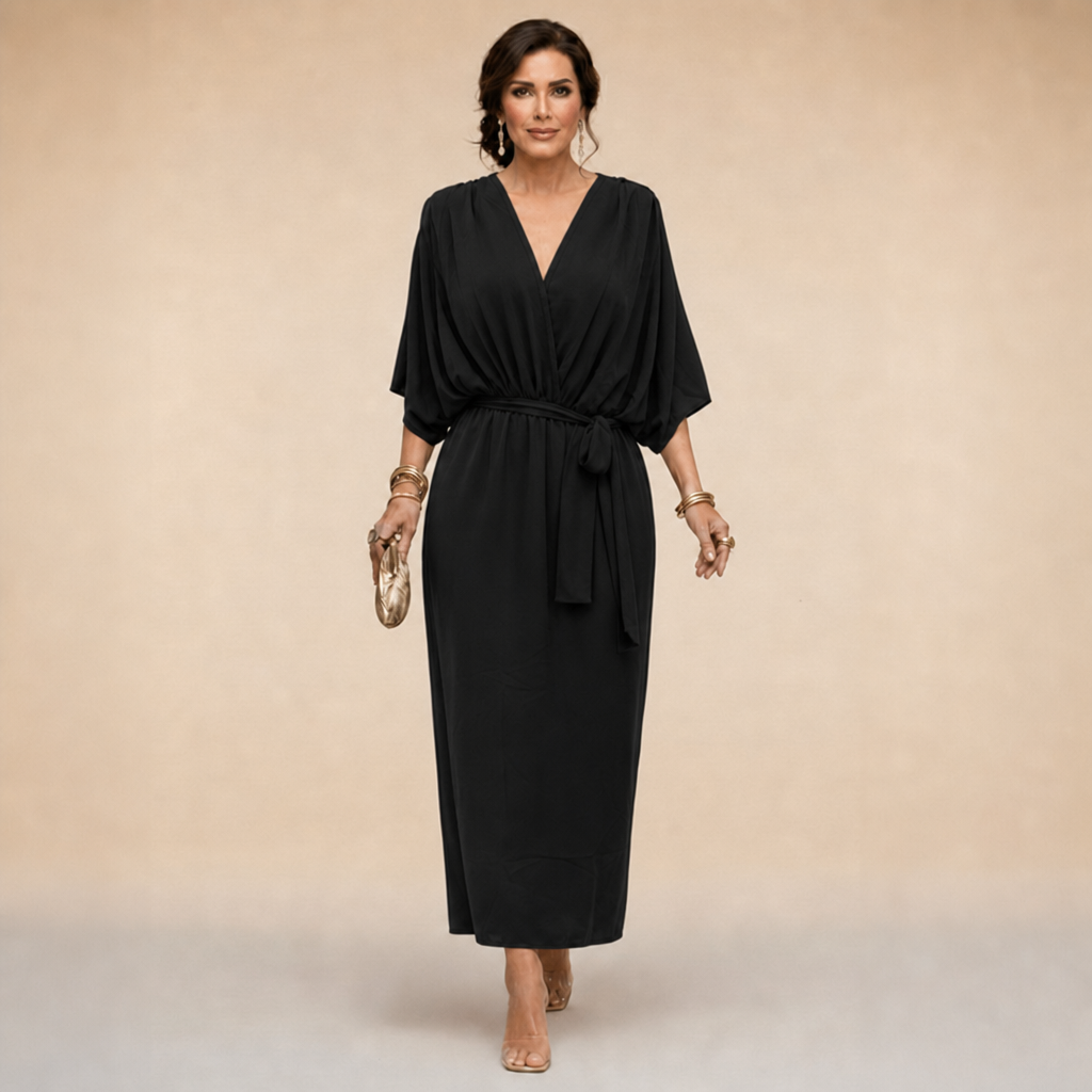 Women's Wrap Dress for Wedding Guest | Tie Waist